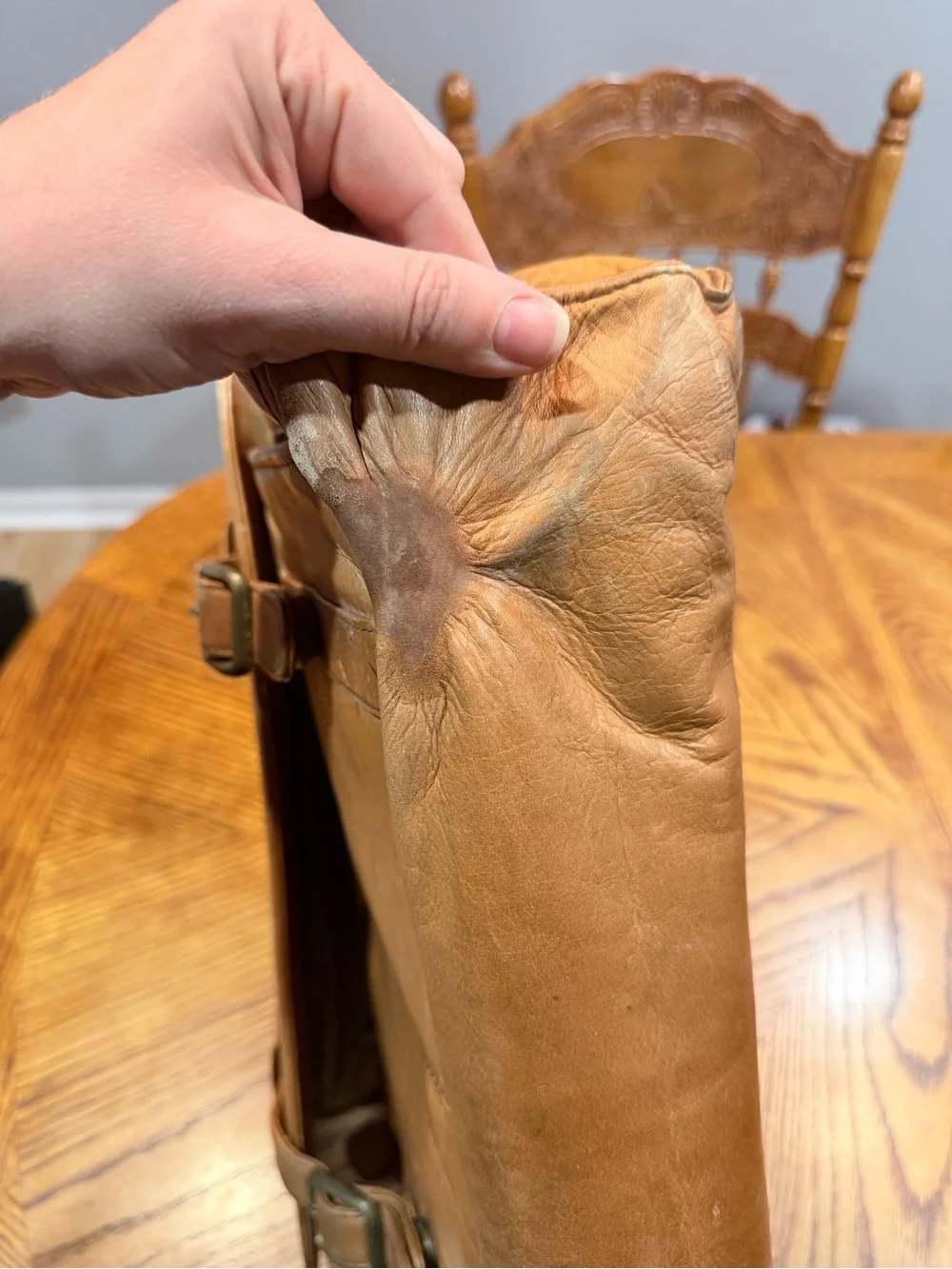 Frye Leather Briefcase in Light Tan *Project*